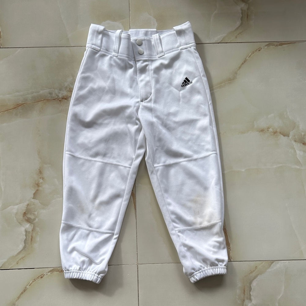 Adidas Kids White Casual Pants